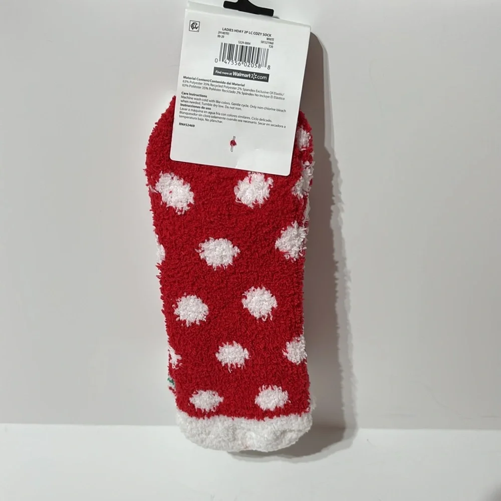 Holiday Time Women's 2 Pair Low Cut Socks